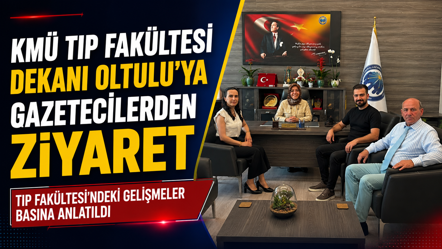 Gazeteciler Özen ve Gür, Dekan Oltulu ile Bir Araya Geldi