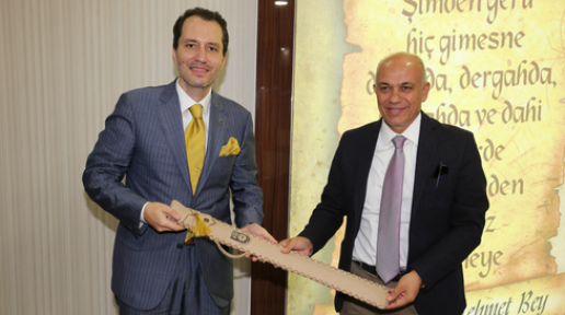 Fatih Erbakan, Belediye Başkanı Çalışkan’ı Ziyaret Etti