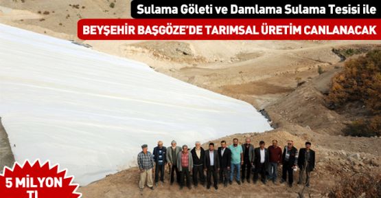 Konya Beyşehir Başgöze’de Tarımsal Üretim hız kazanıyor