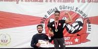 Kütahyalı bilek güreşi sporcusu Burak Öztürk, Türkiye ikincisi oldu