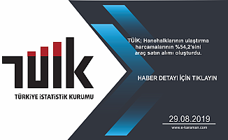Hanehalklarının ulaştırma harcamalarının %54,2’sini araç satın alımı oluşturdu.