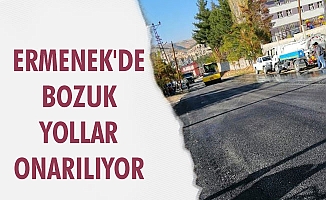 ERMENEK'DE YOL BAKIM ÇALIŞMALARI