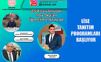 LİSE TANITIM PROGRAMLARI BAŞLIYOR