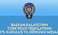 Başkan Kalaycı, Türk Polis Teşkilatının 175. Kuruluş yıl dönümü mesaı