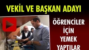 ÖĞRENCİLER İÇİN YEMEK YAPTILAR